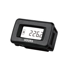 YOOREAL front panel hour meter showing clear numeric display and waterproof cover for readability