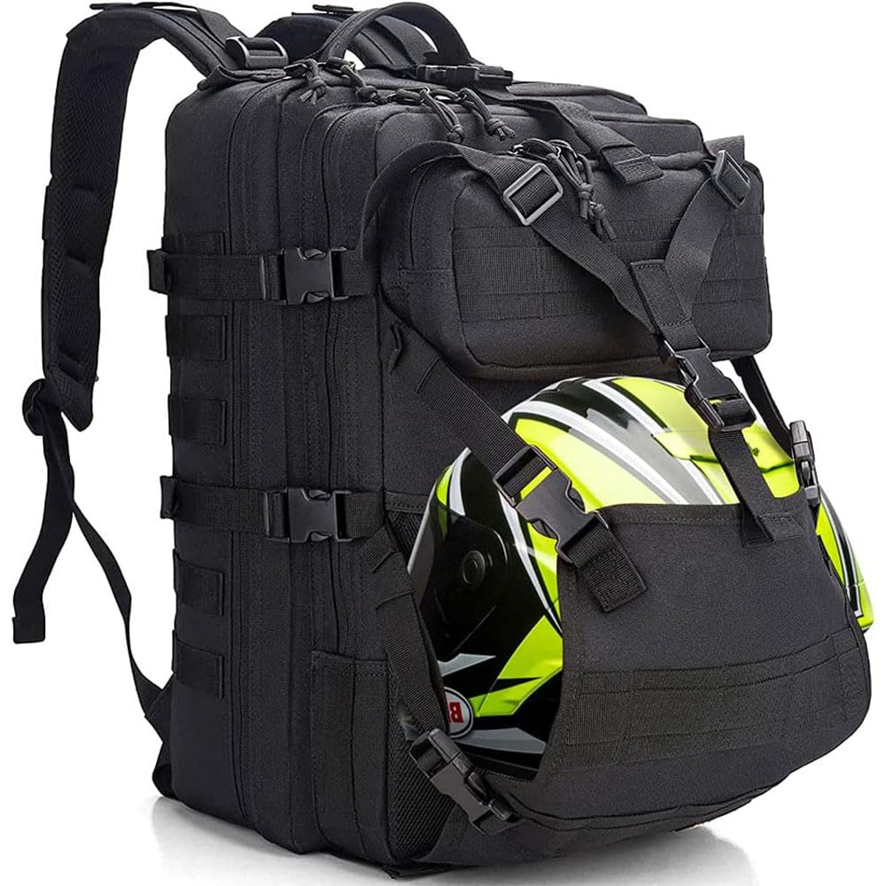 YOUNGOA front view showing pack fit and quick-access pockets for secure storage