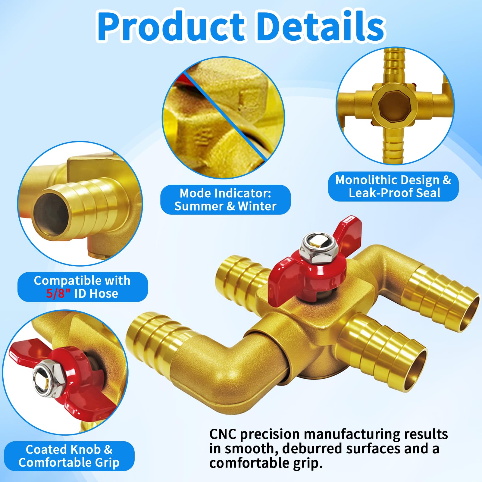 yourheey close-up of brass finish highlighting corrosion resistance and precision machining