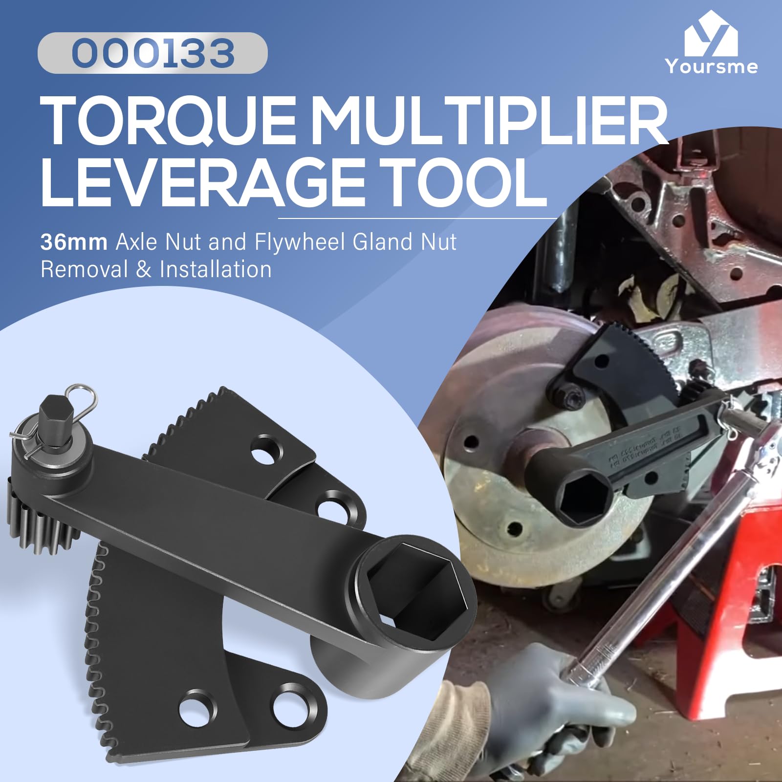 Yoursme assembled torque multiplier side profile demonstrating compact design and easy handling