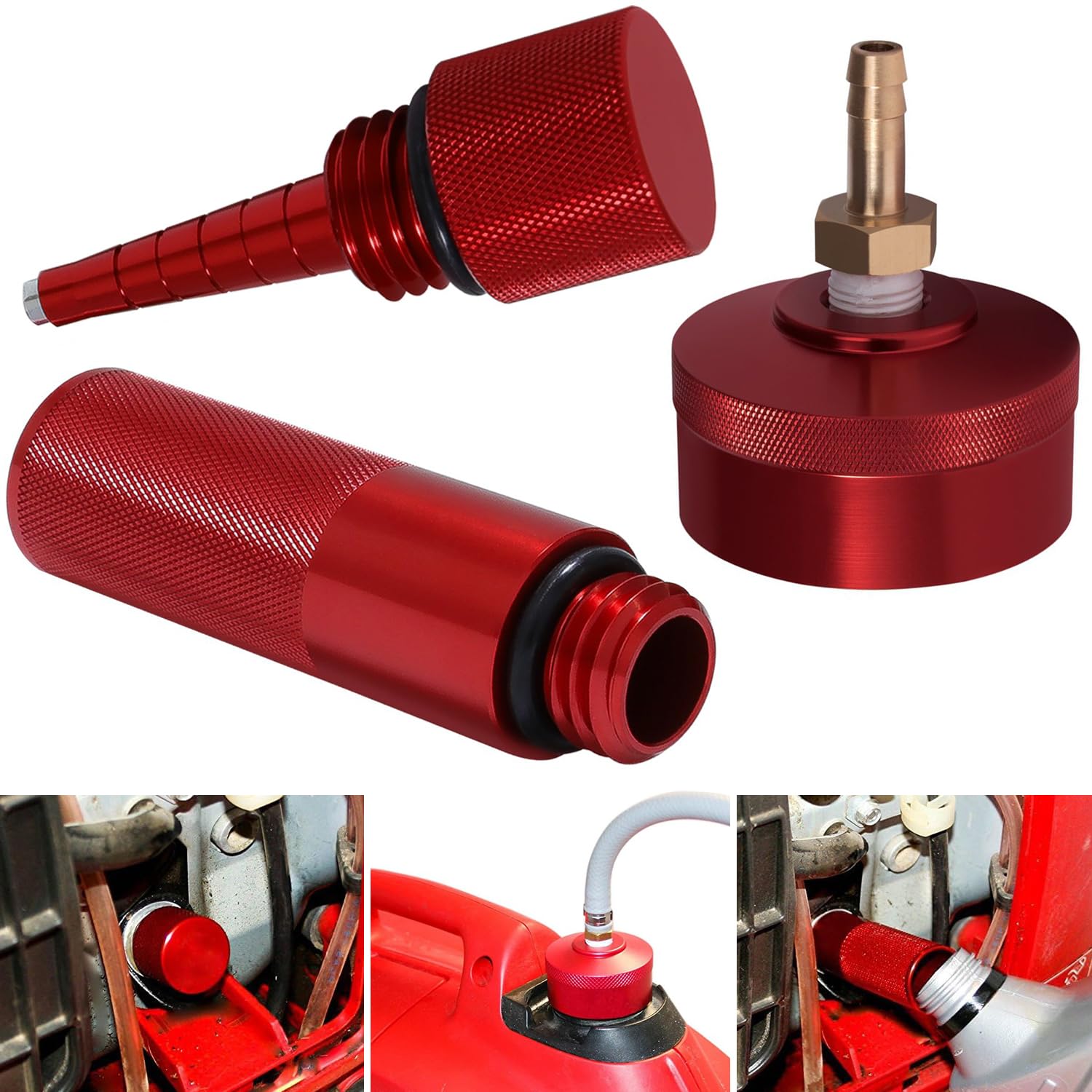 Yoursme red aluminum kit front view showing durable upgrade components