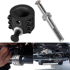 Yoursme front view of clamp assembly showing secure clamp fit and clear stabilizer mounting
