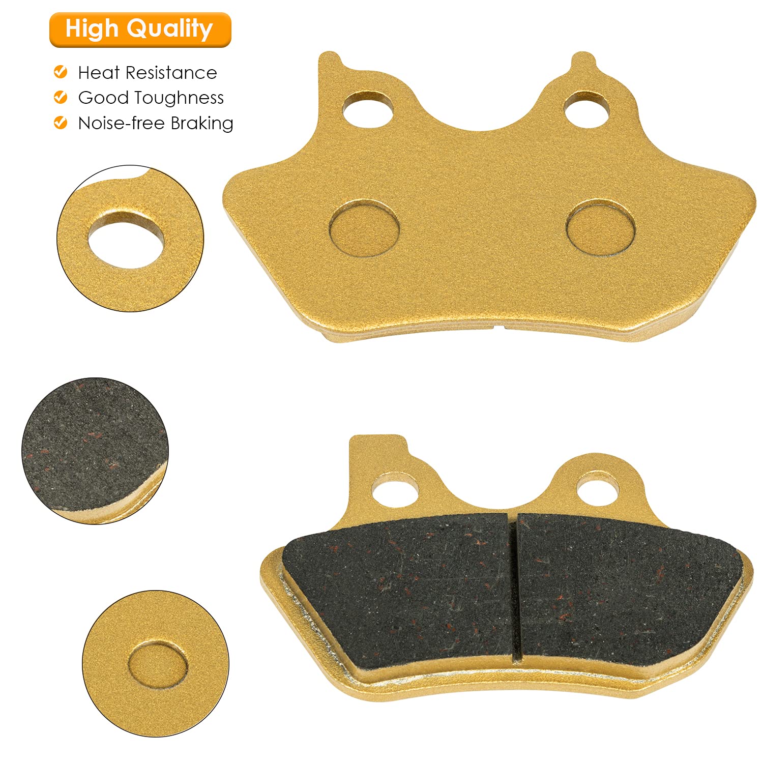 Yoursme rear pad installed on Harley showing reliable stopping power