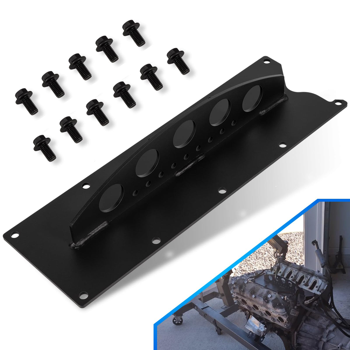 Yoursme lift plate front view showing attachment points and sturdy design for safer lifts