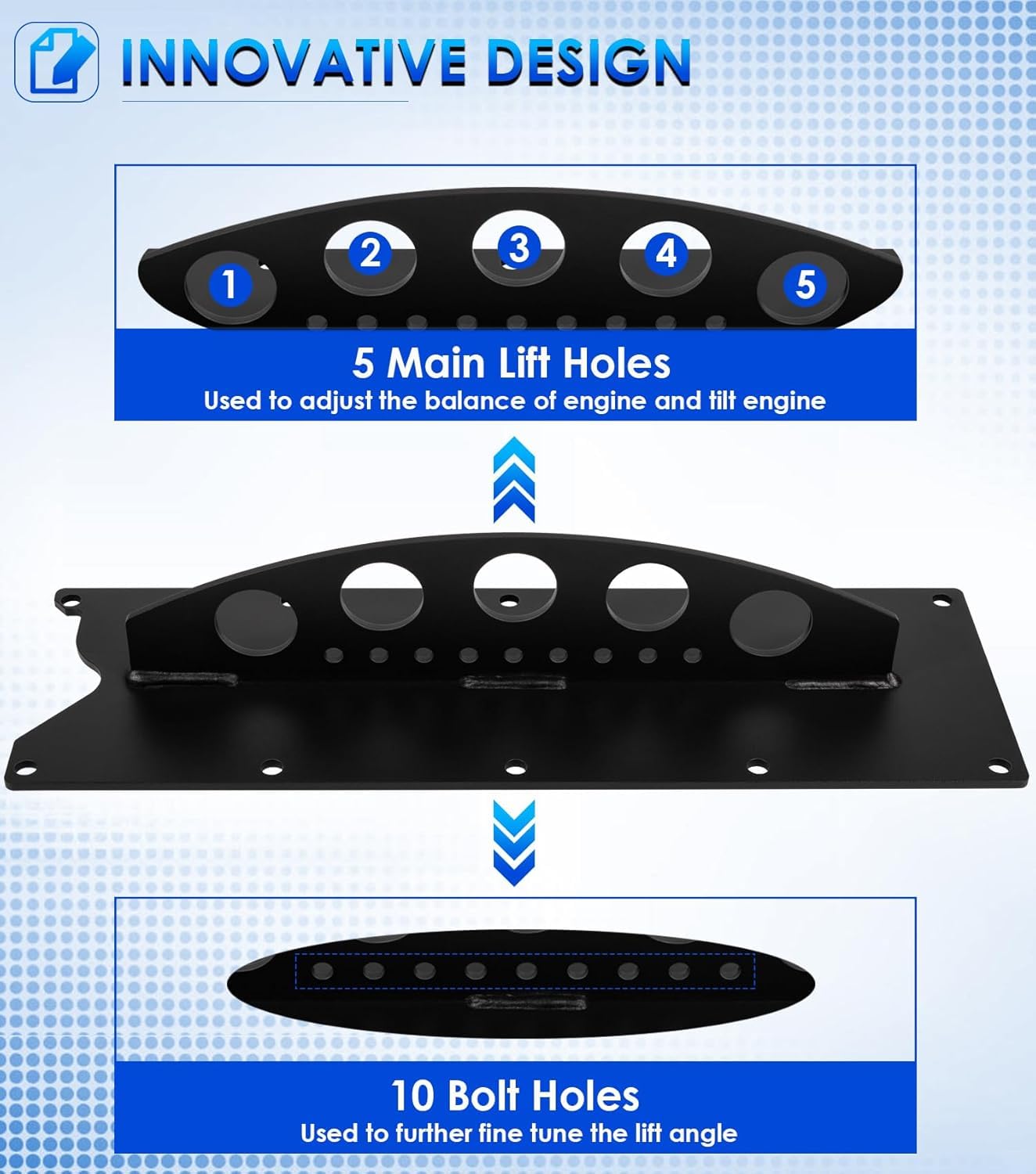 Yoursme lift plate installed on Chevy LS engine demonstrating correct mounting and alignment