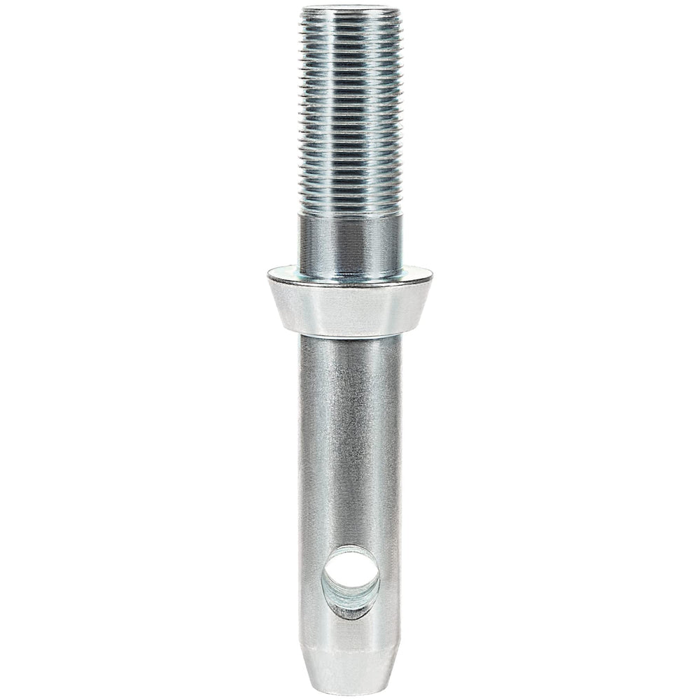 Yoursme hand tightening hex nut on pin on lift arm showing quick installation benefit