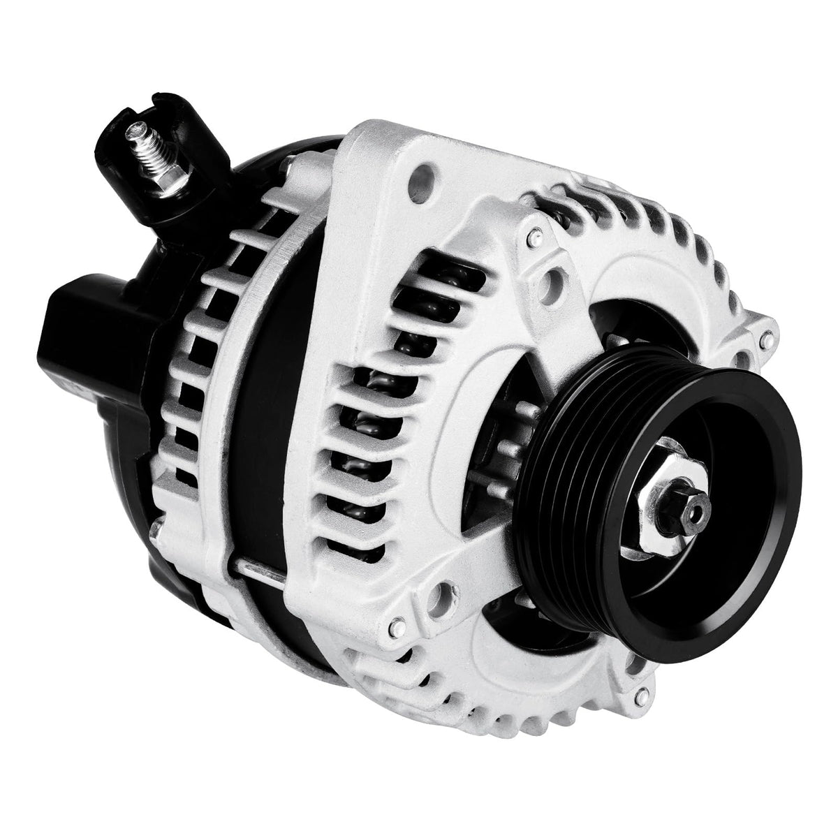 Youxmoto alternator front view showing housing and terminals, clear fitment benefit