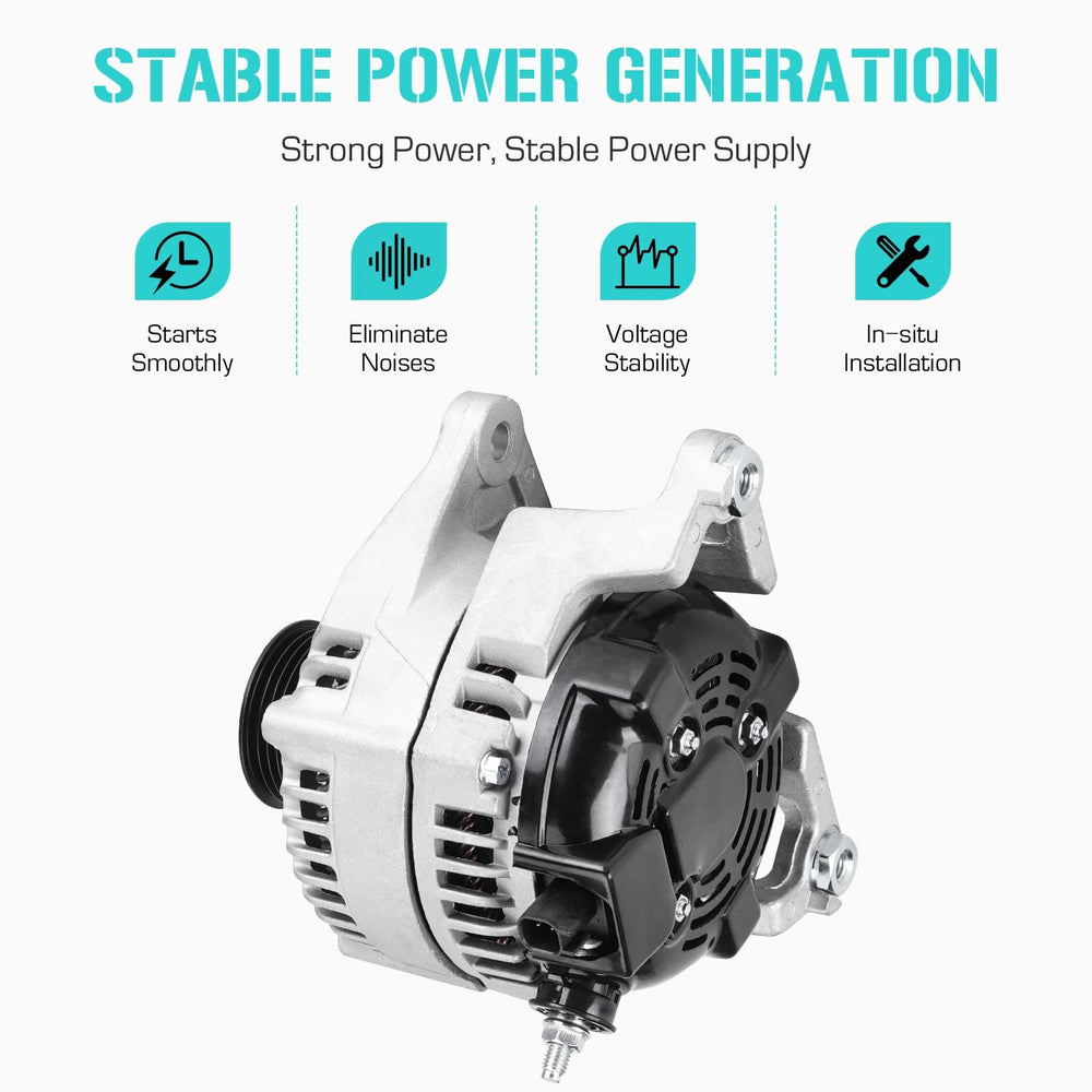 Youxmoto alternator installed on Ram engine illustrating direct-fit benefit