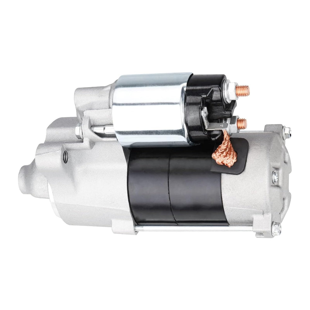 Youxmoto starter front view showing mounting points and compact design for easy fit