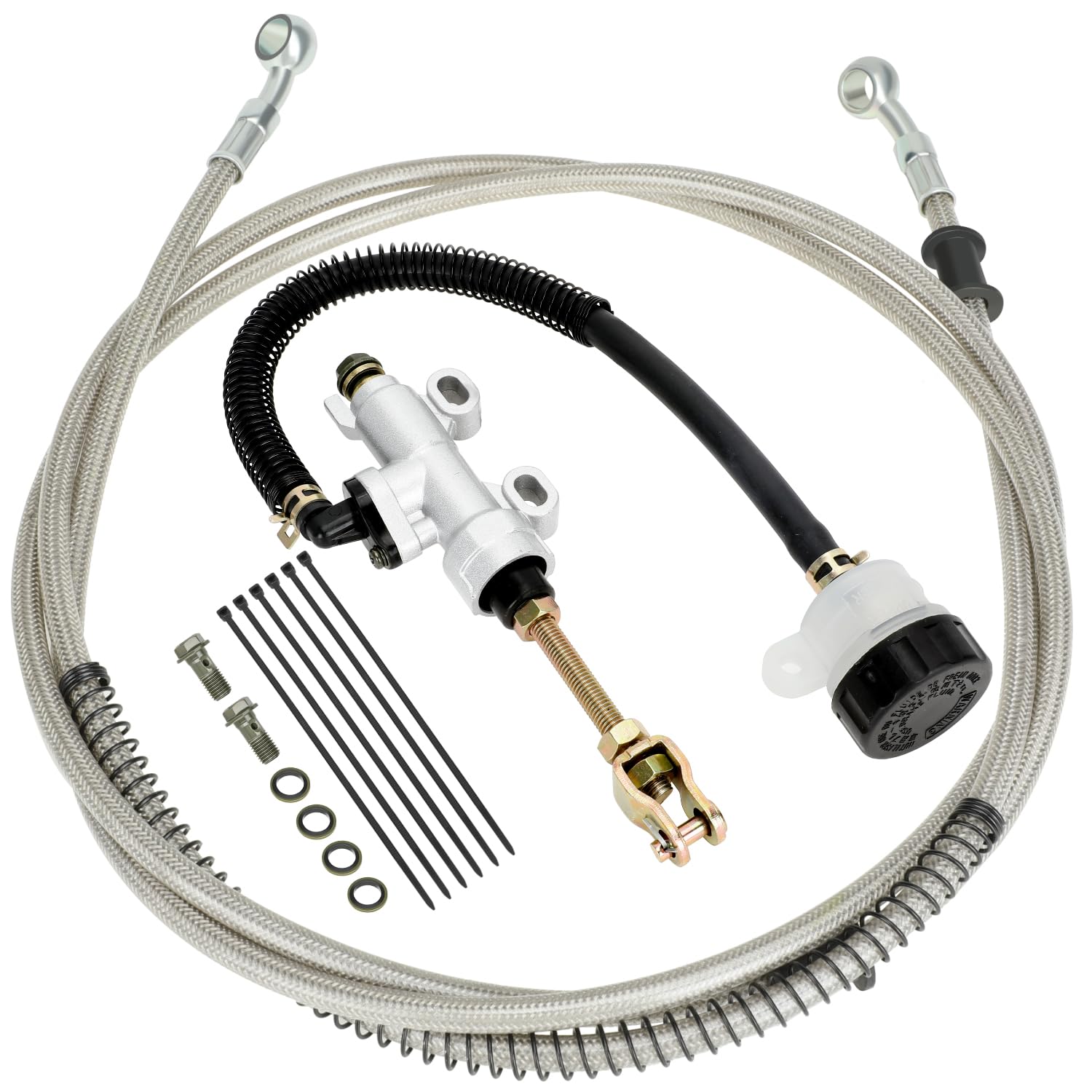 YOXUFA front master cylinder assembly showing compact fit and easy install