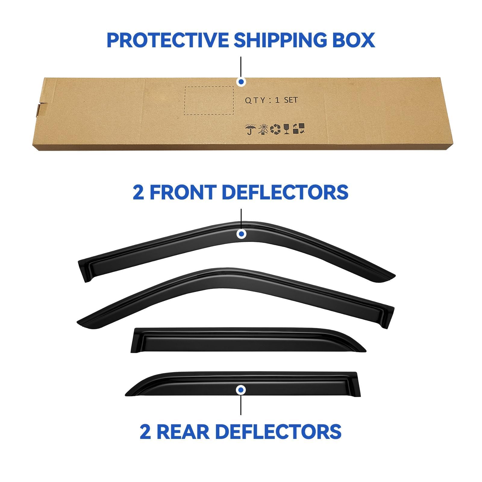 YQAUTEC adhesive tape detail showing 3M-grade bond for reliable mounting