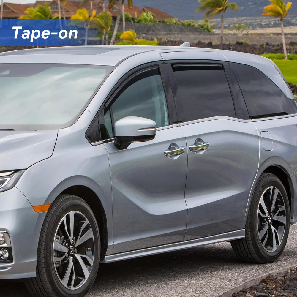 YQAUTEC adhesive tape and fitment detail showing easy peel-and-stick