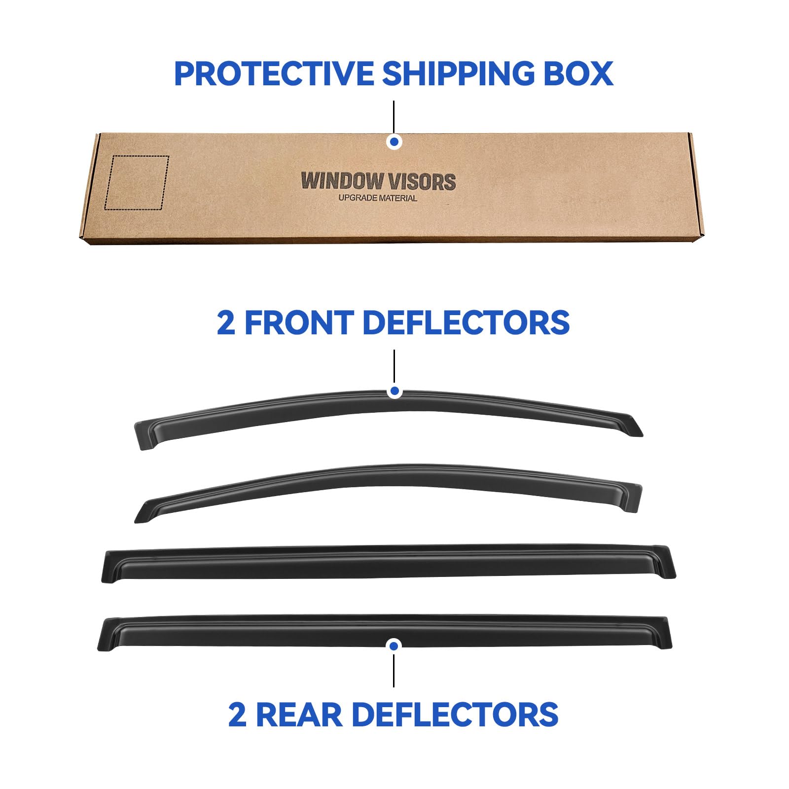 YQAUTEC 3M adhesive tape detail for secure, no-drill installation