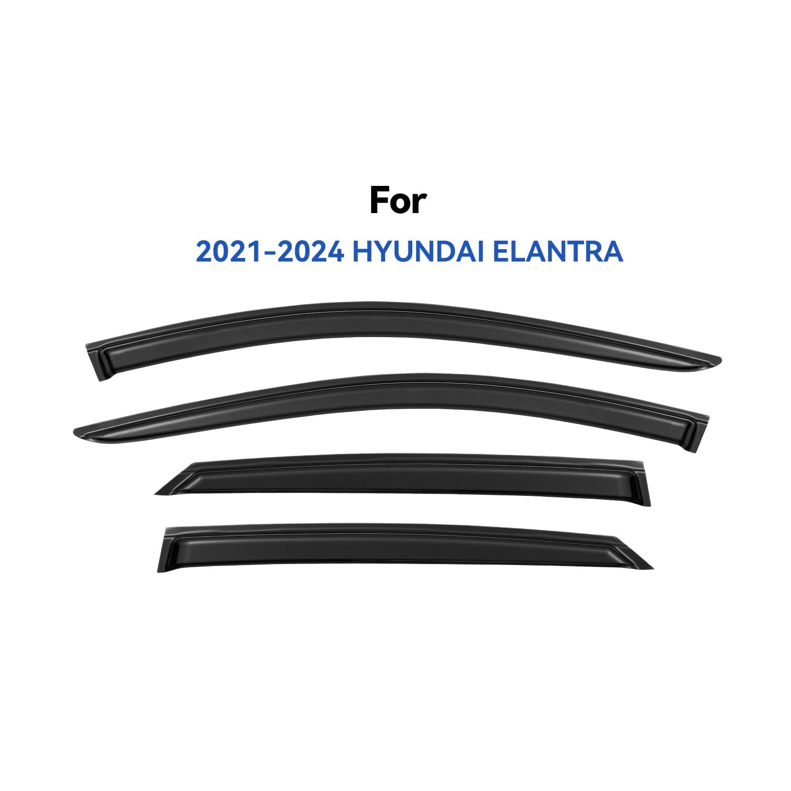 YQAUTEC front driver visor highlighting flush fit and airflow benefit