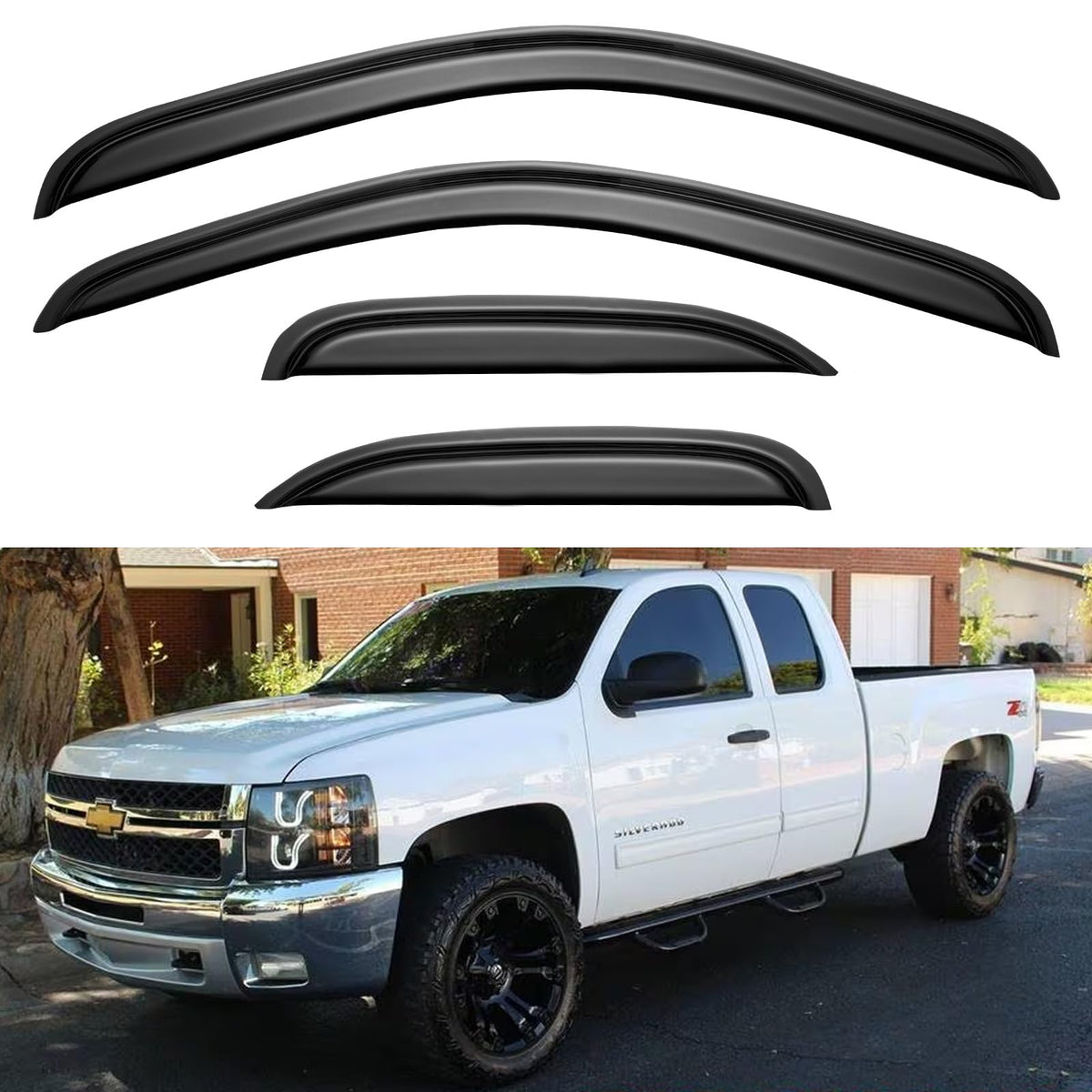 YQAUTEC front packaging showing full visor set and fitment