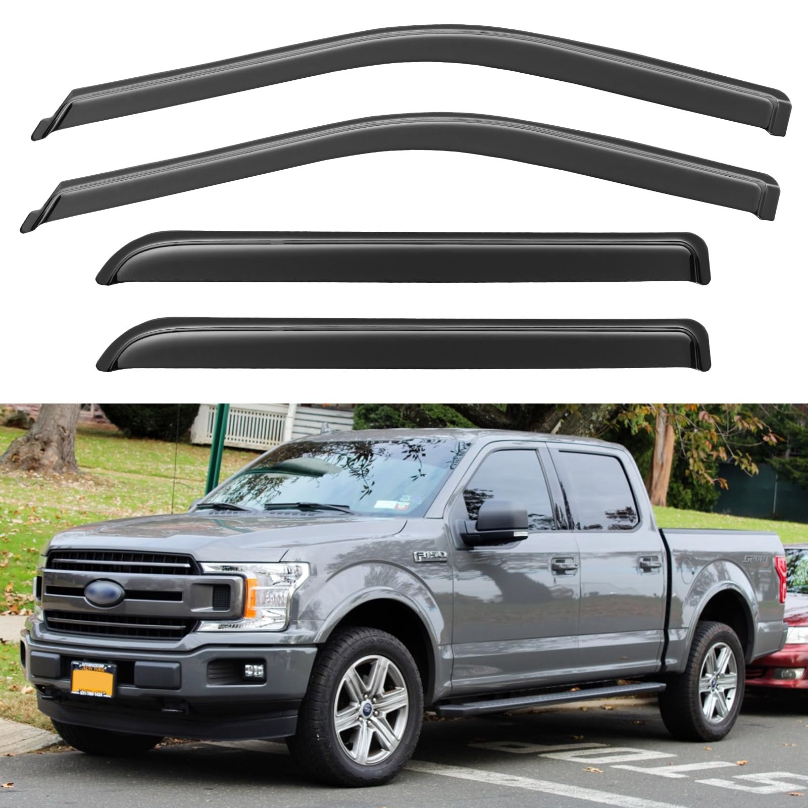 YQAUTEC front-installed on Ford F150 showing clean fit and protection