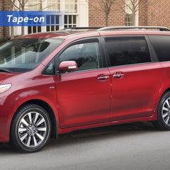 YQAUTEC rear visor installed on Sienna showing ventilation benefit
