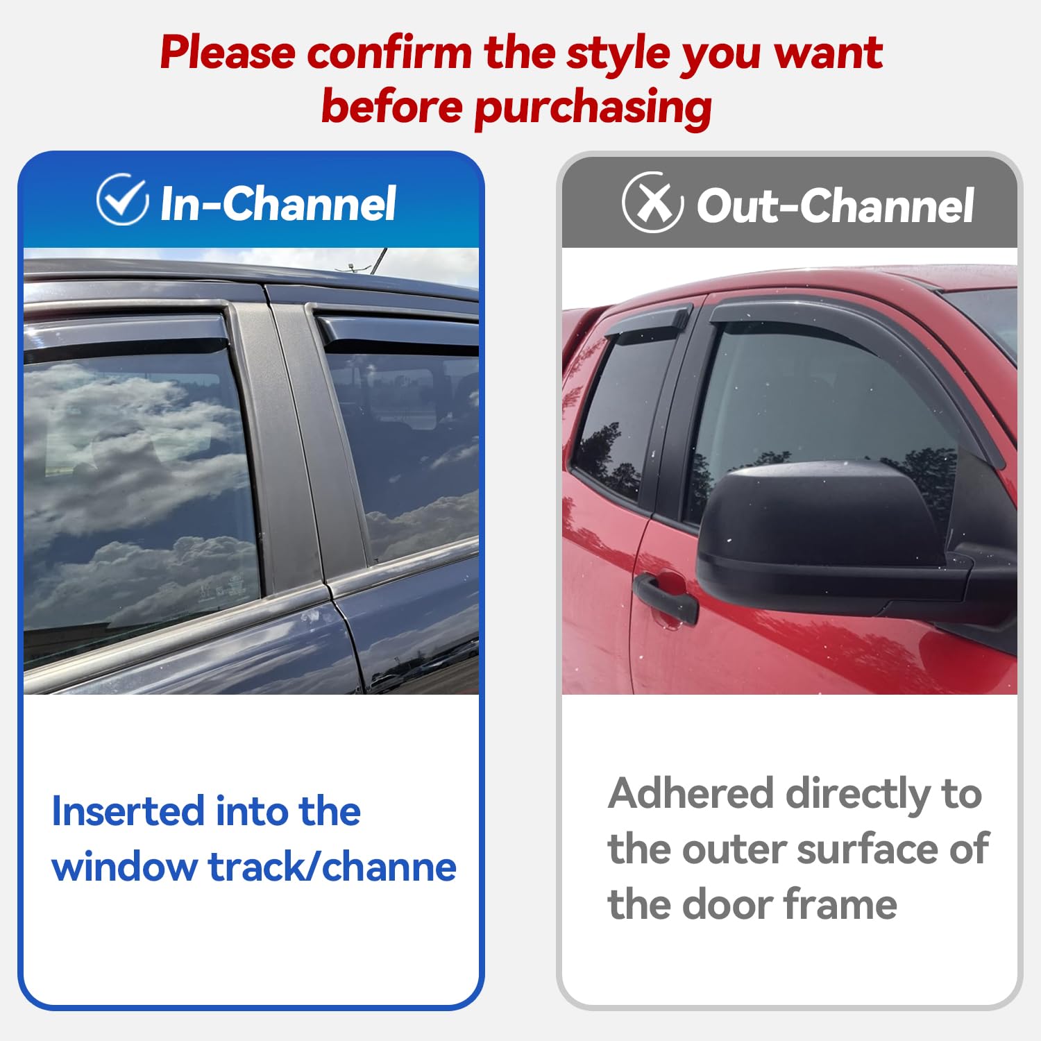 YQAUTEC visor with window cracked to show rain protection and airflow