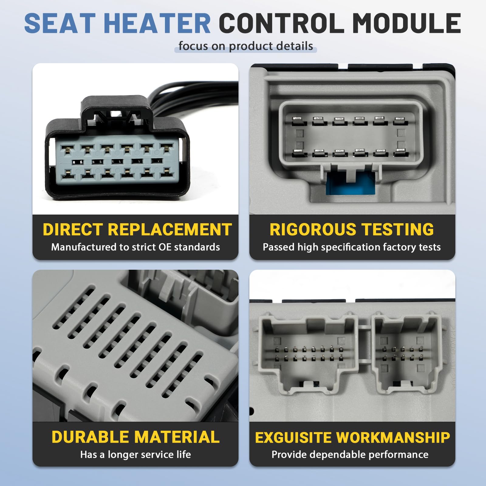 Ytrica module installed in vehicle seat demonstrating restored heat/cool benefit
