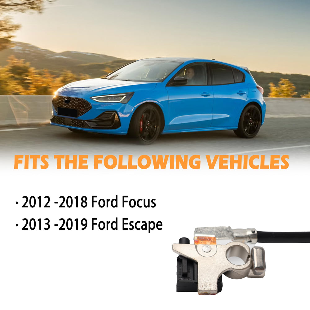 YUANCHINB sensor installed on Ford negative battery cable demonstrating correct fit