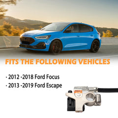 YUANCHINB sensor installed on Ford negative battery cable demonstrating correct fit