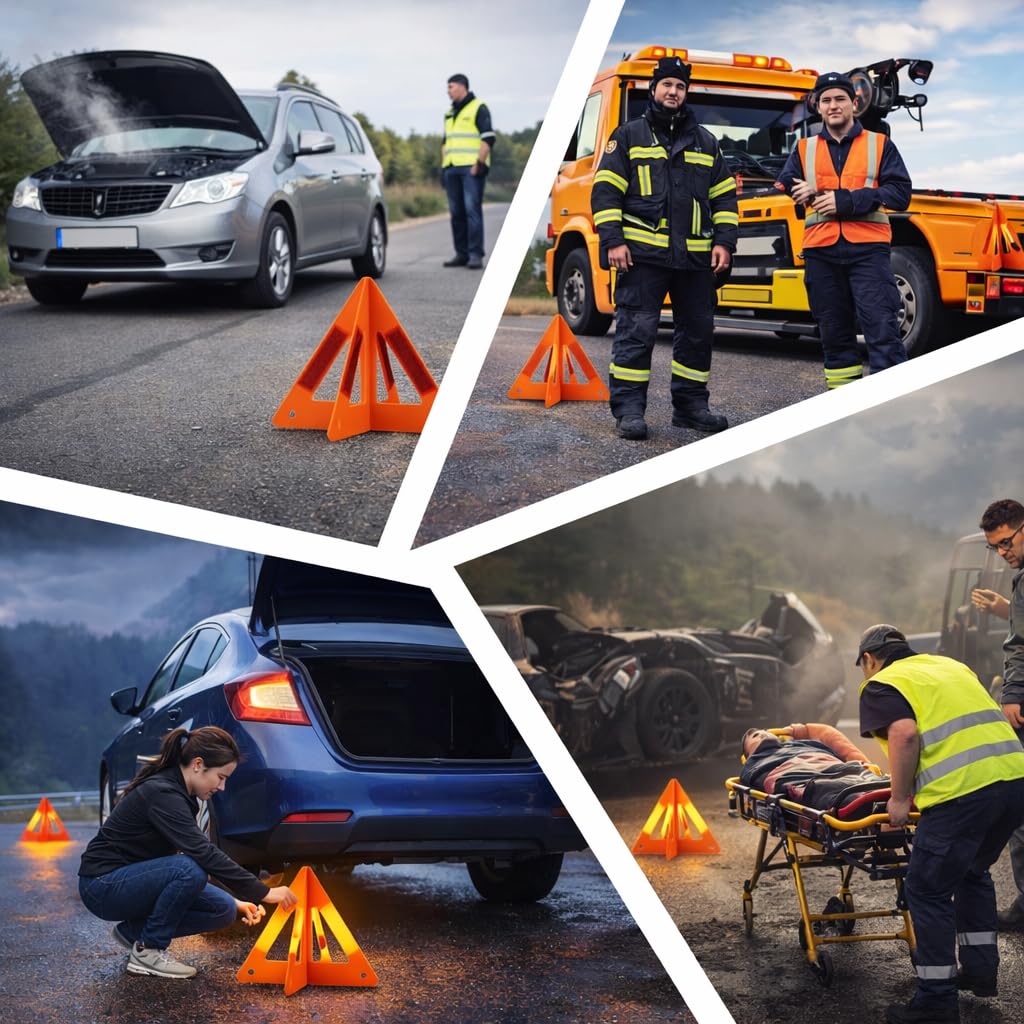 Yudaxsafe triangle reflecting headlights to boost nighttime detection and safety