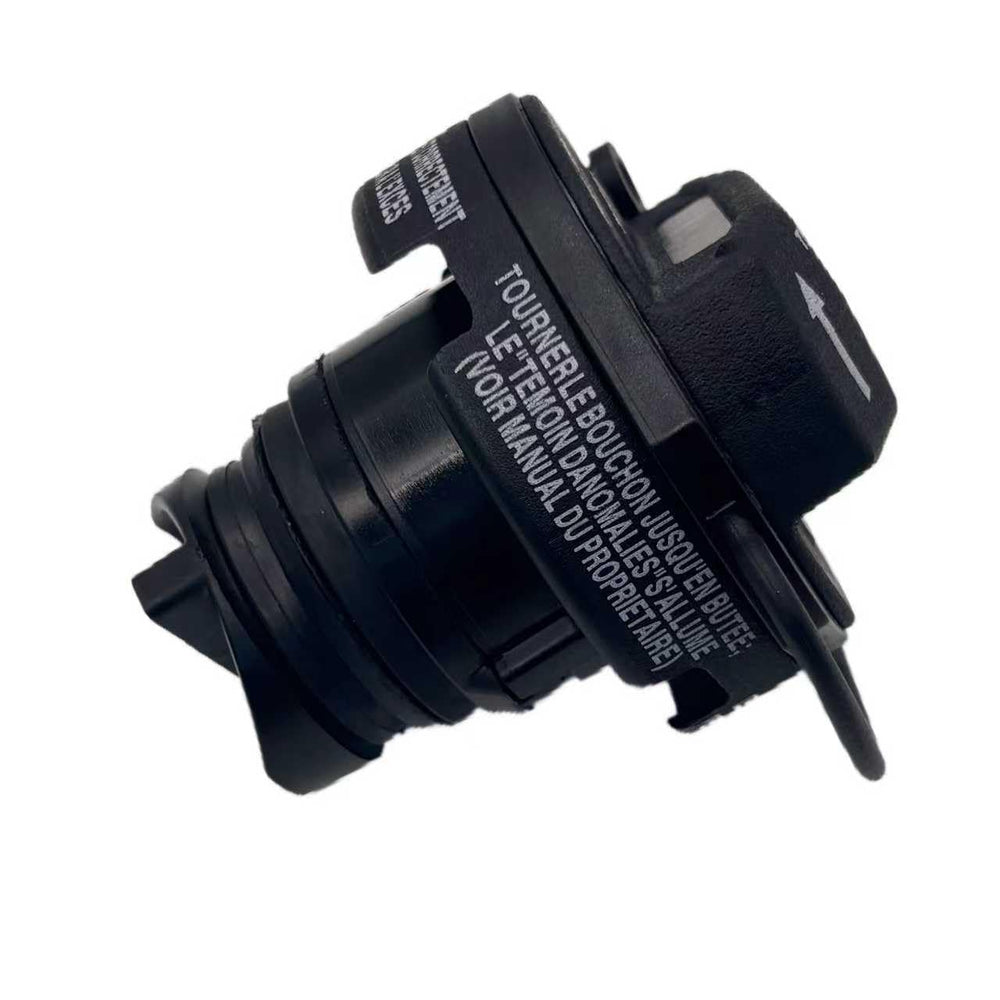 YUESHAN gas cap label with OE numbers showing correct-part verification benefit