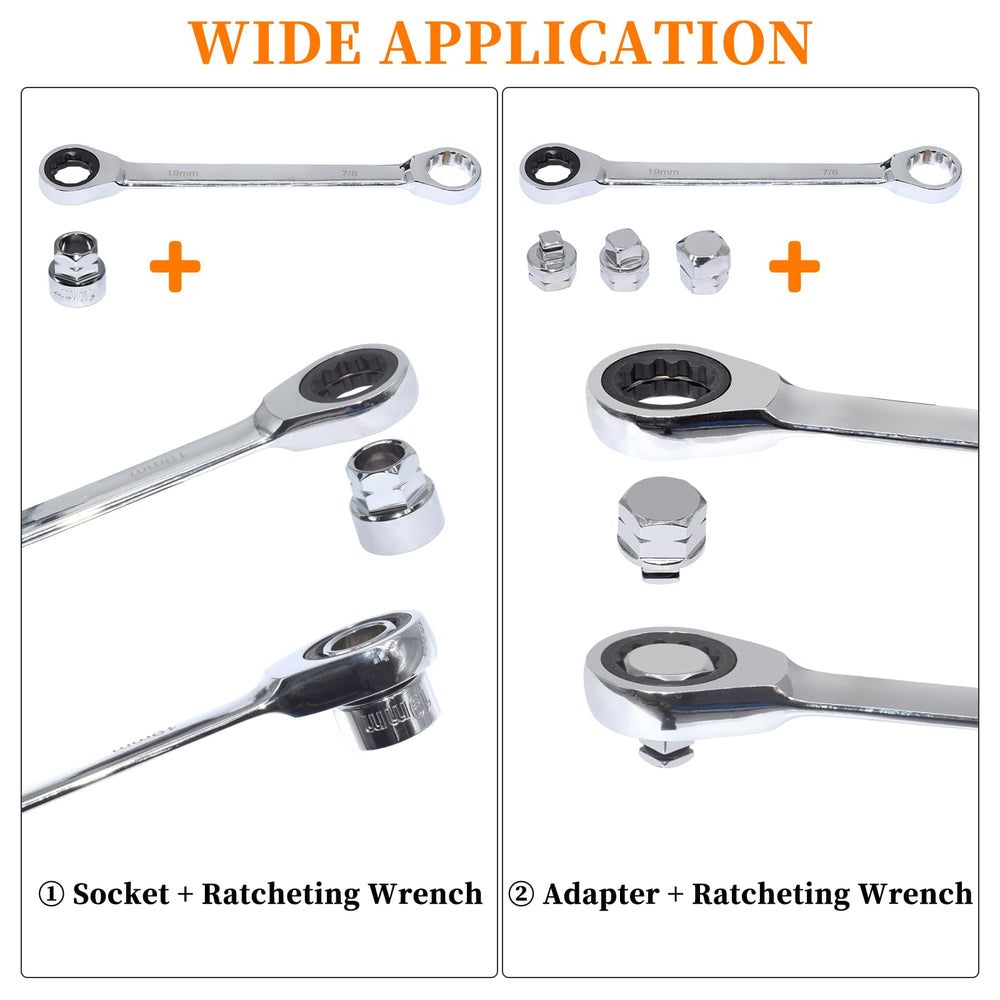 Yuesstloo 14-inch extension bar detail demonstrating extra reach advantage