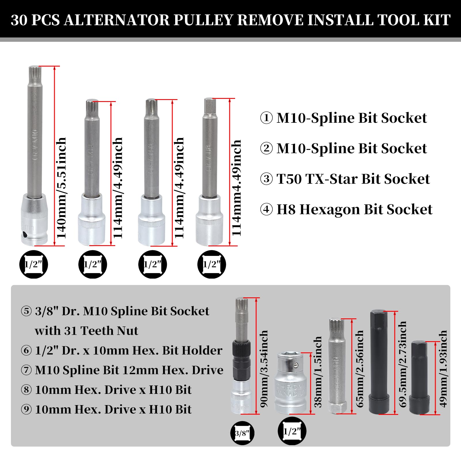 Yuesstloo adapters laid out displaying variety for broad vehicle compatibility