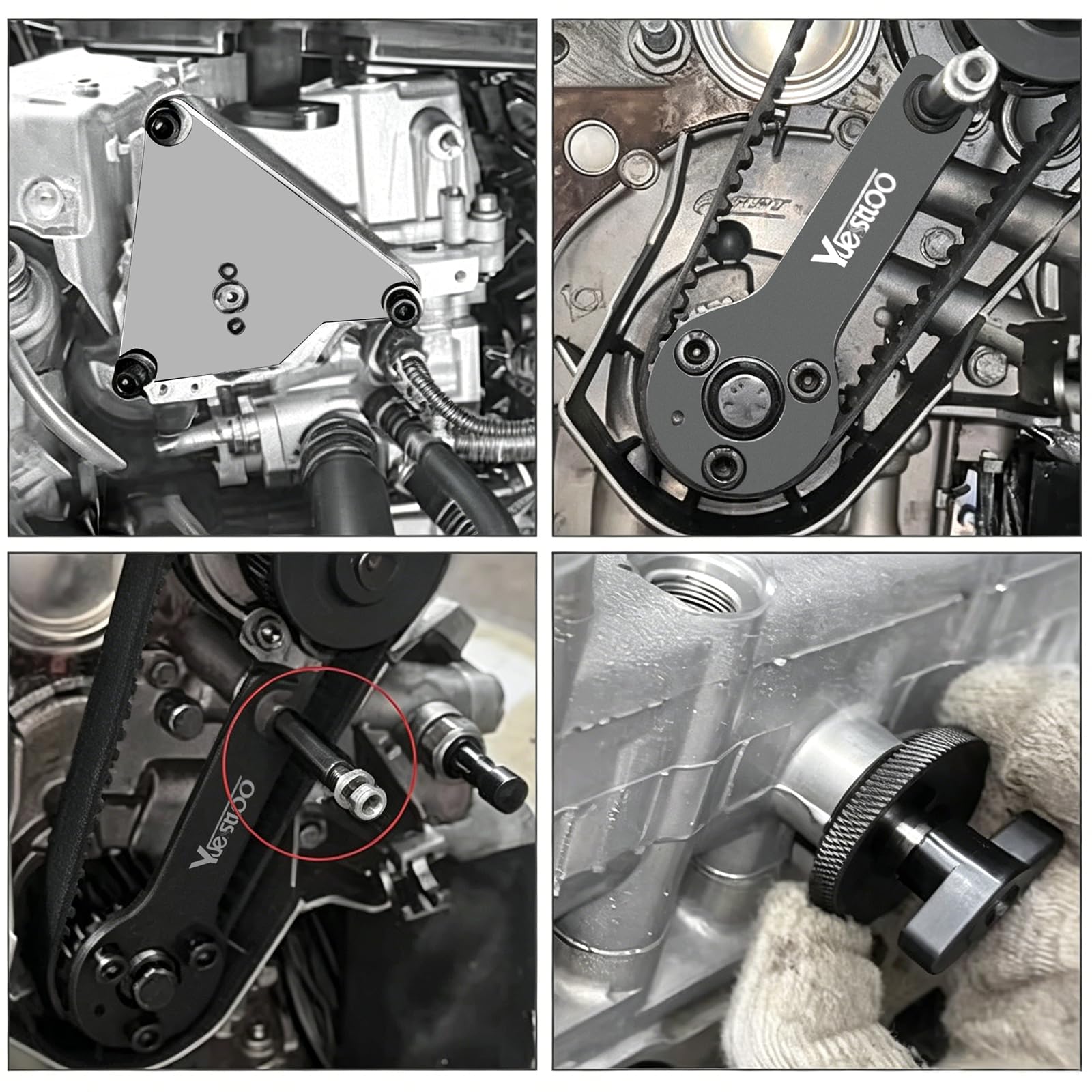 Yuesstloo open case displaying all 14pcs for complete timing jobs