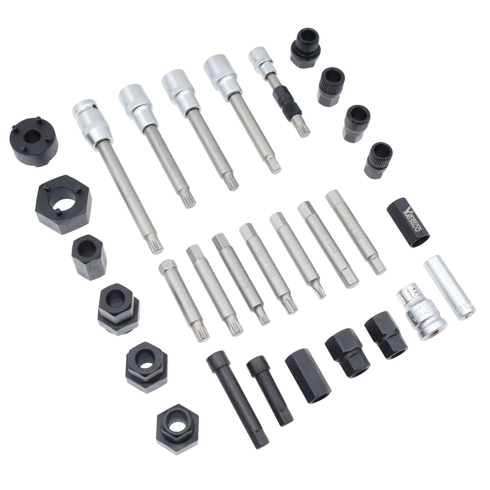 Yuesstloo close-up of spline heads showing precision fit and corrosion resistance