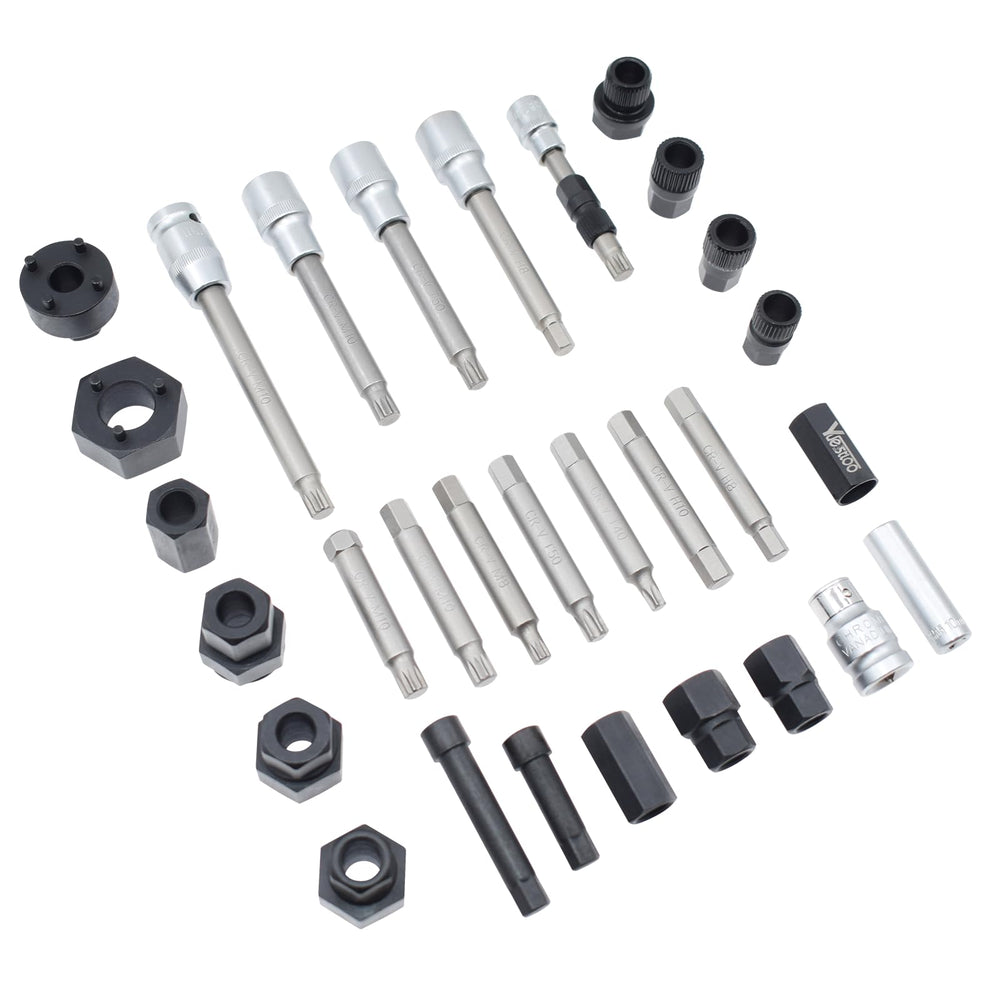 Yuesstloo close-up of spline heads showing precision fit and corrosion resistance