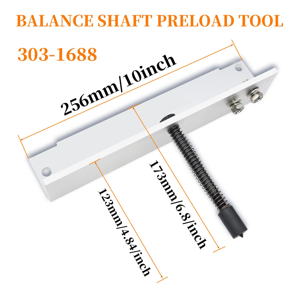 Yuesstloo crank sensor alignment tool mounted on engine aiding correct sensor fit