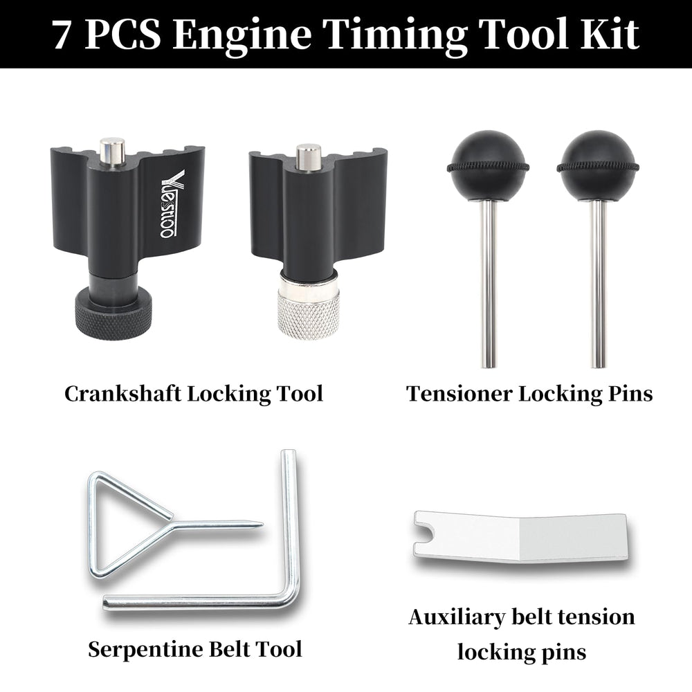 Yuesstloo close-up of crankshaft locking tools for secure alignment