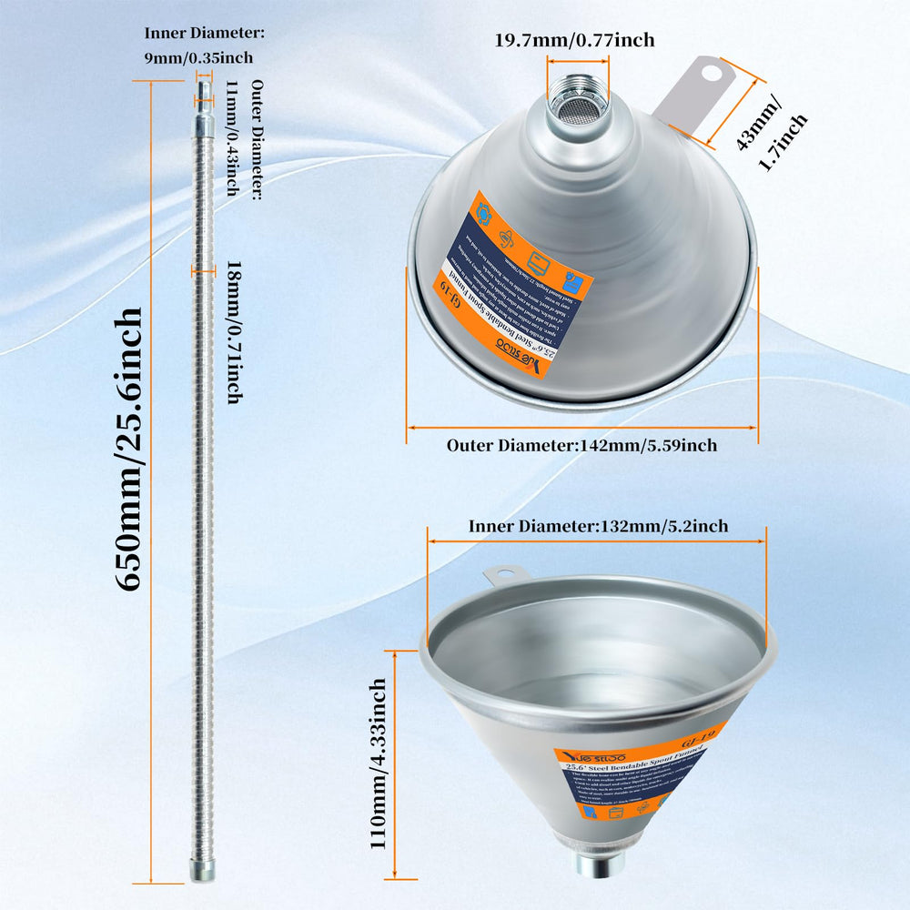 Yuesstloo close-up of flexible metal hose demonstrating bendability and hands-free positioning benefit