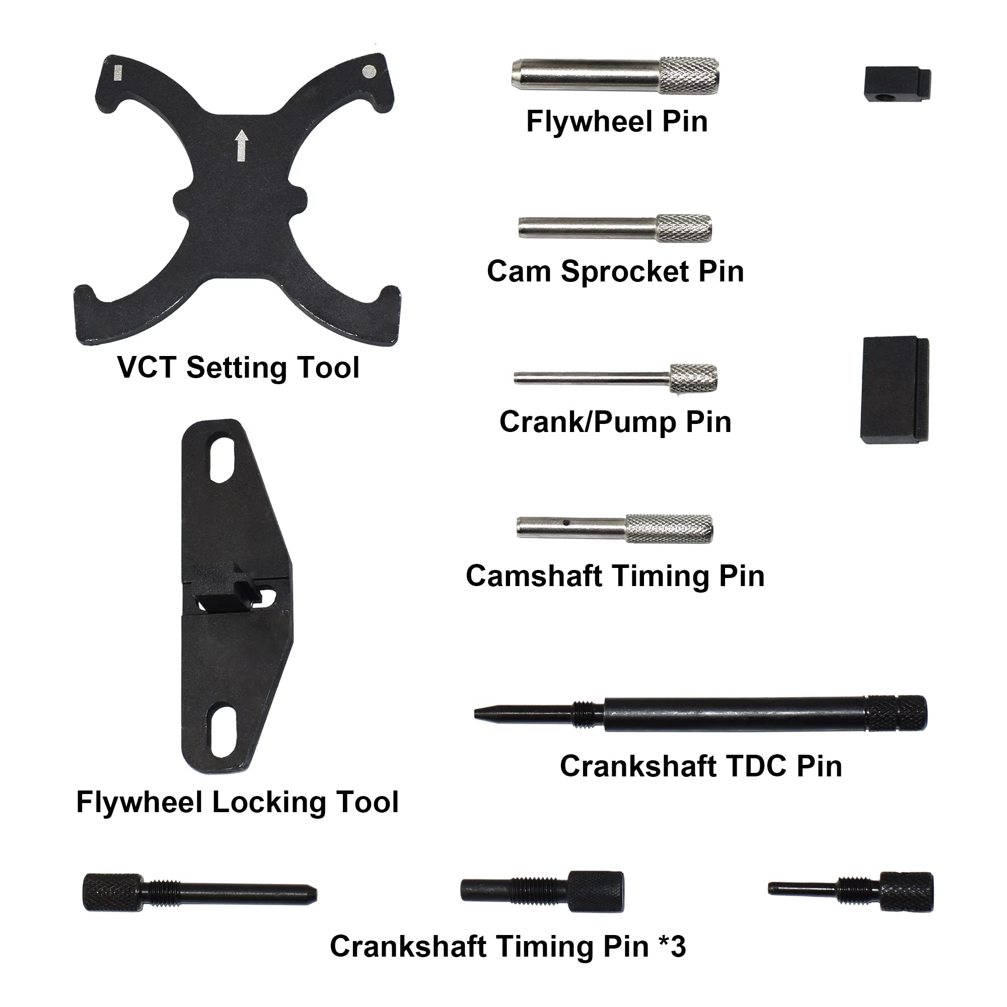 Yuesstloo flywheel locking plate detail to prevent crank rotation while servicing
