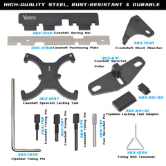 Yuesstloo flywheel locking tool close-up showing secure flywheel hold benefit