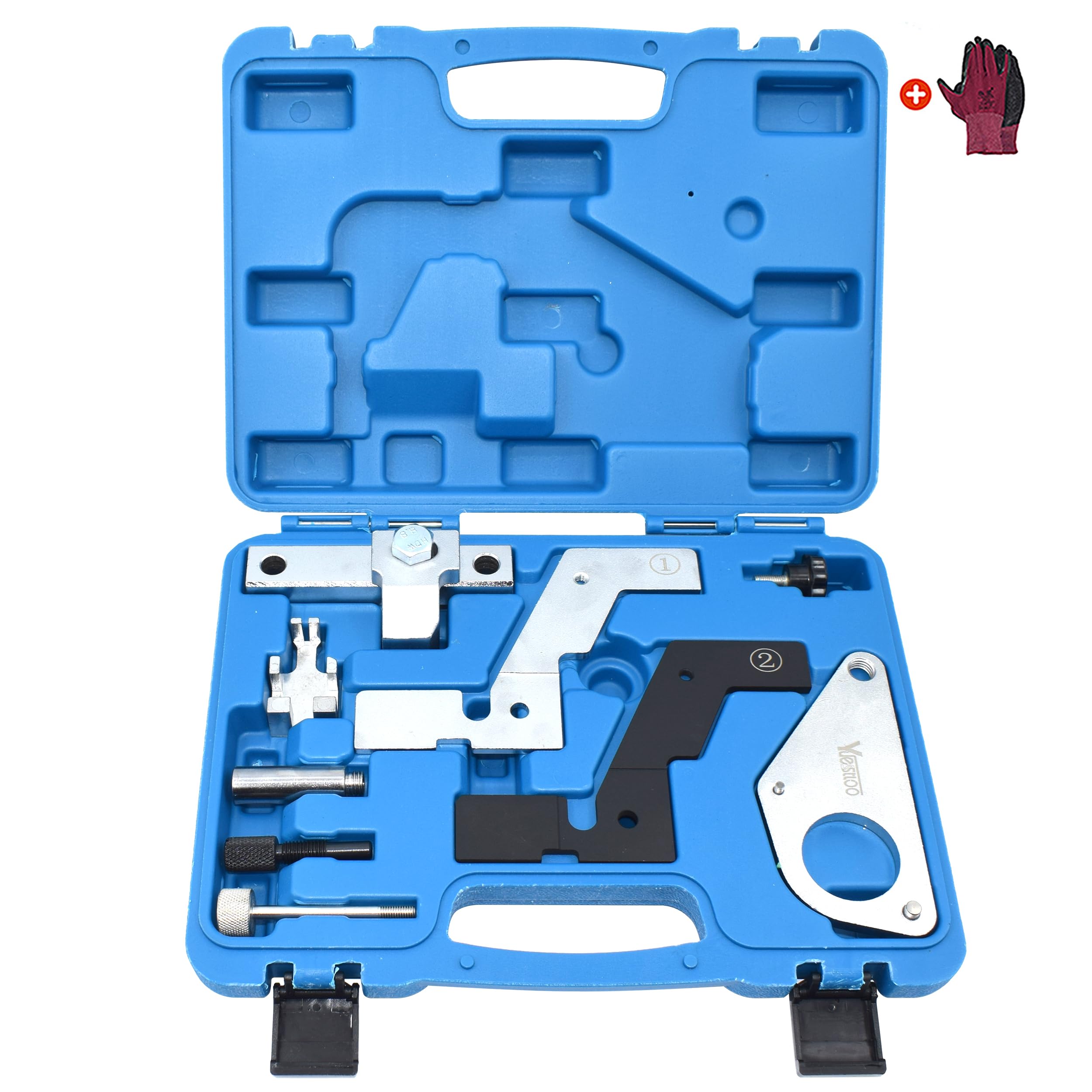 Yuesstloo front case view showing organized tools and transport convenience