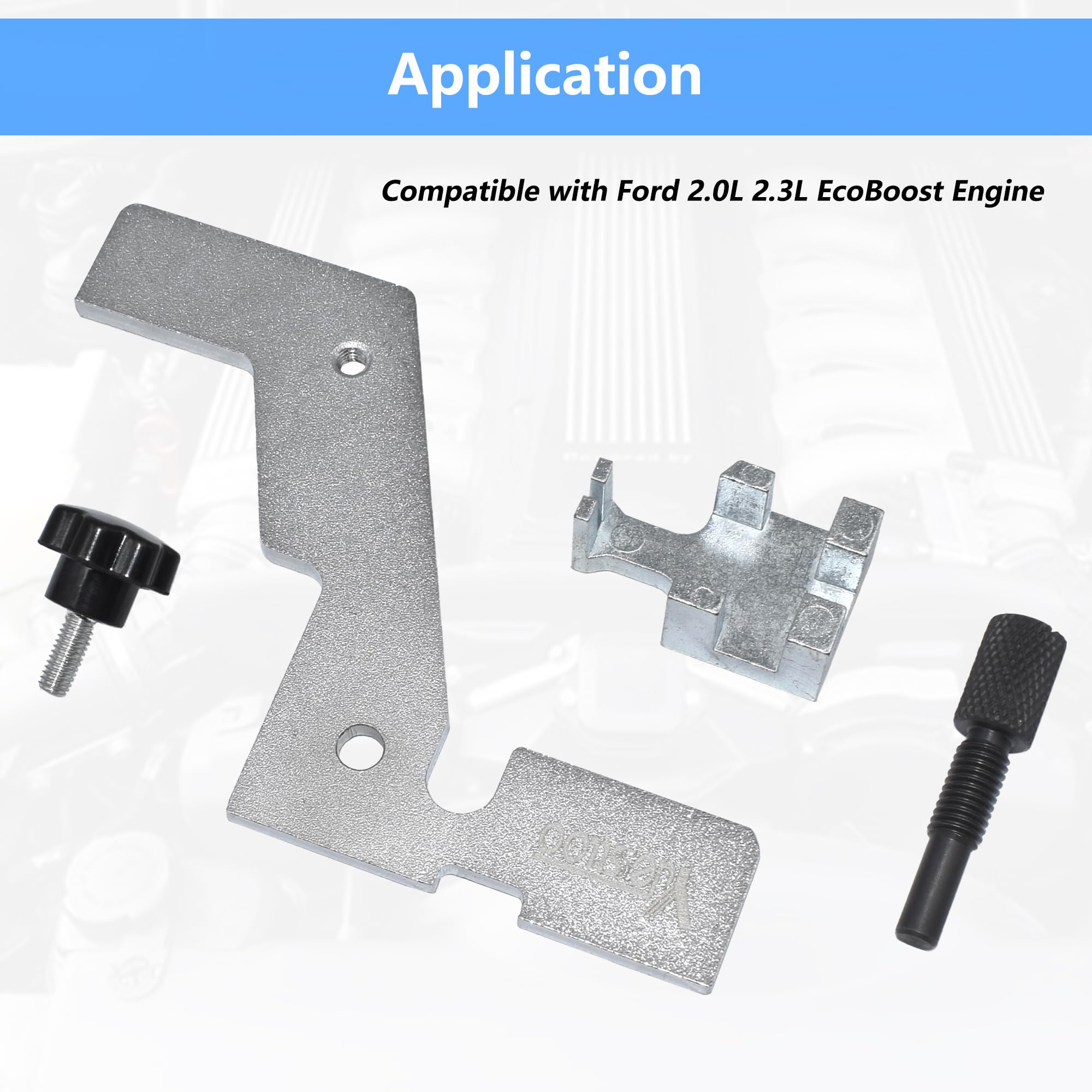 Yuesstloo kit alongside a printed compatibility list noting compatible Ford and Lincoln models for fit verification