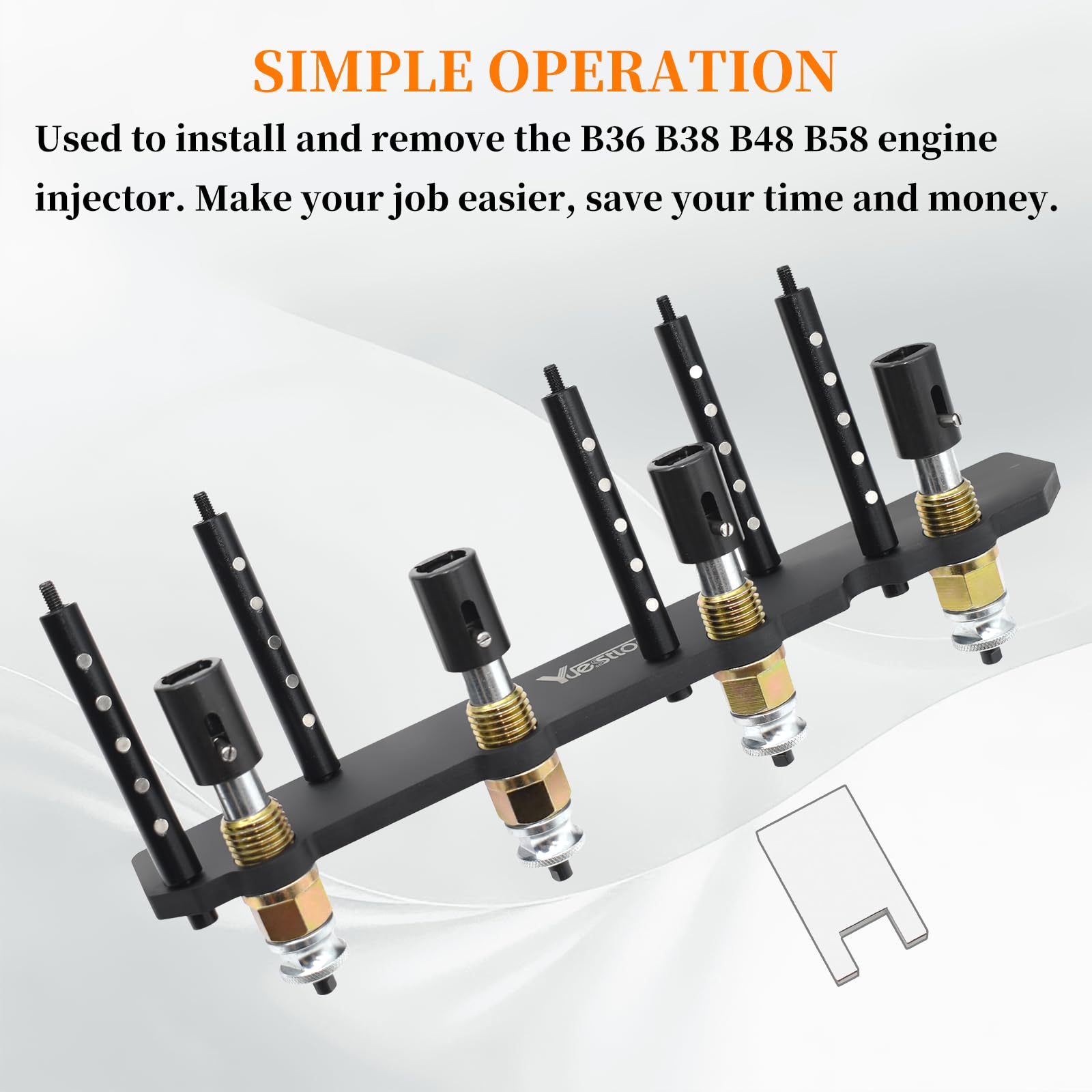 Yuesstloo labeled parts tray displaying each component for quick identification