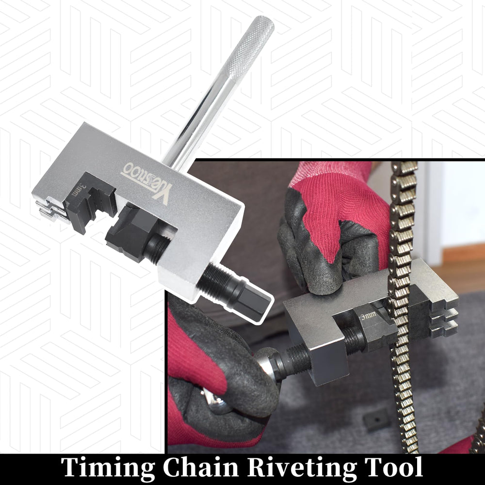 Yuesstloo parting tool detail highlighting clean chain separation advantage