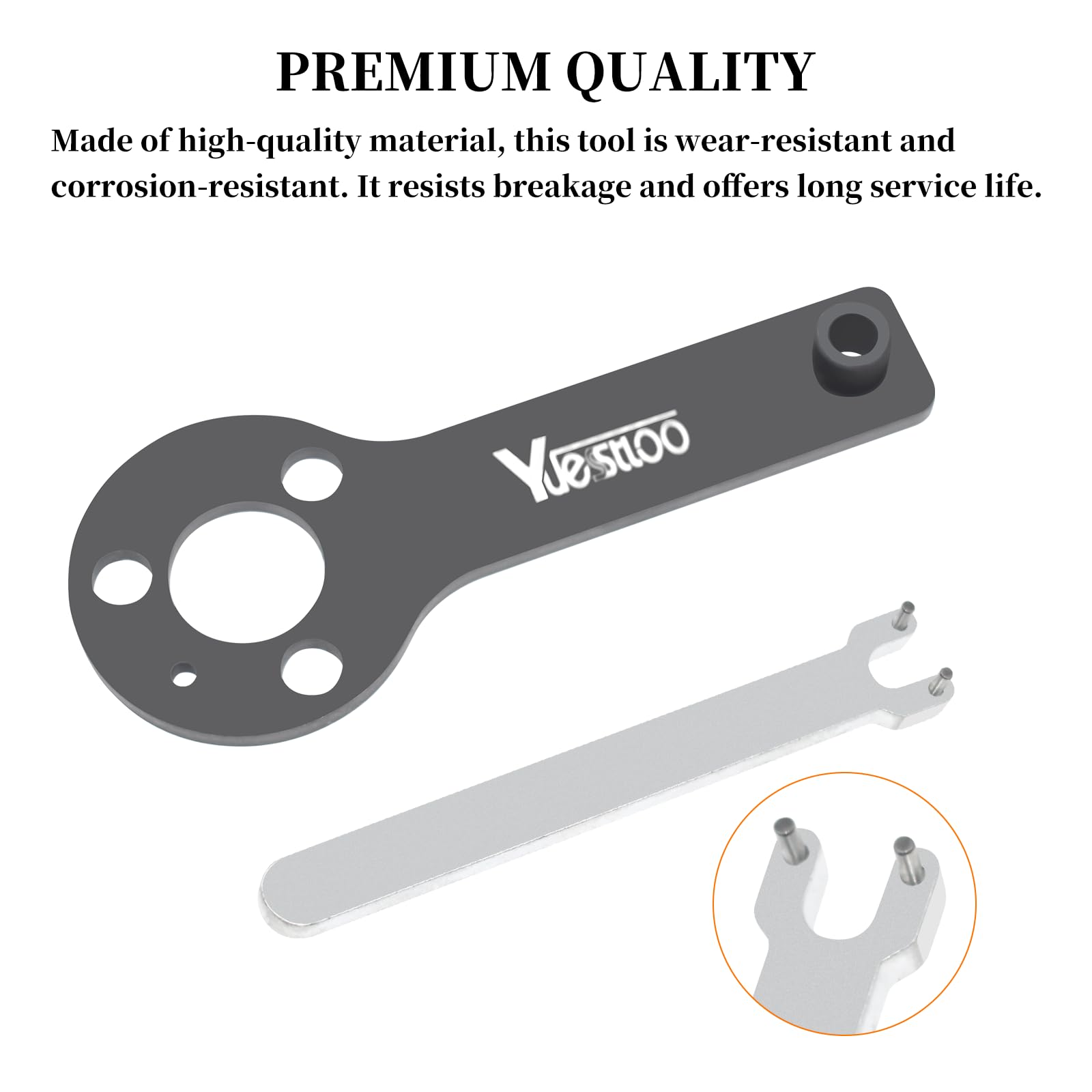 Yuesstloo kit next to a hand showing compact portable size advantage