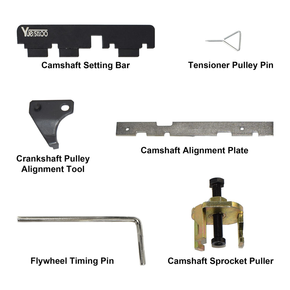 Yuesstloo tensioner lock pin and tools laid out for fast, organized use