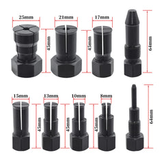 Yuesstloo threaded rod detail with blackened finish for durability benefit