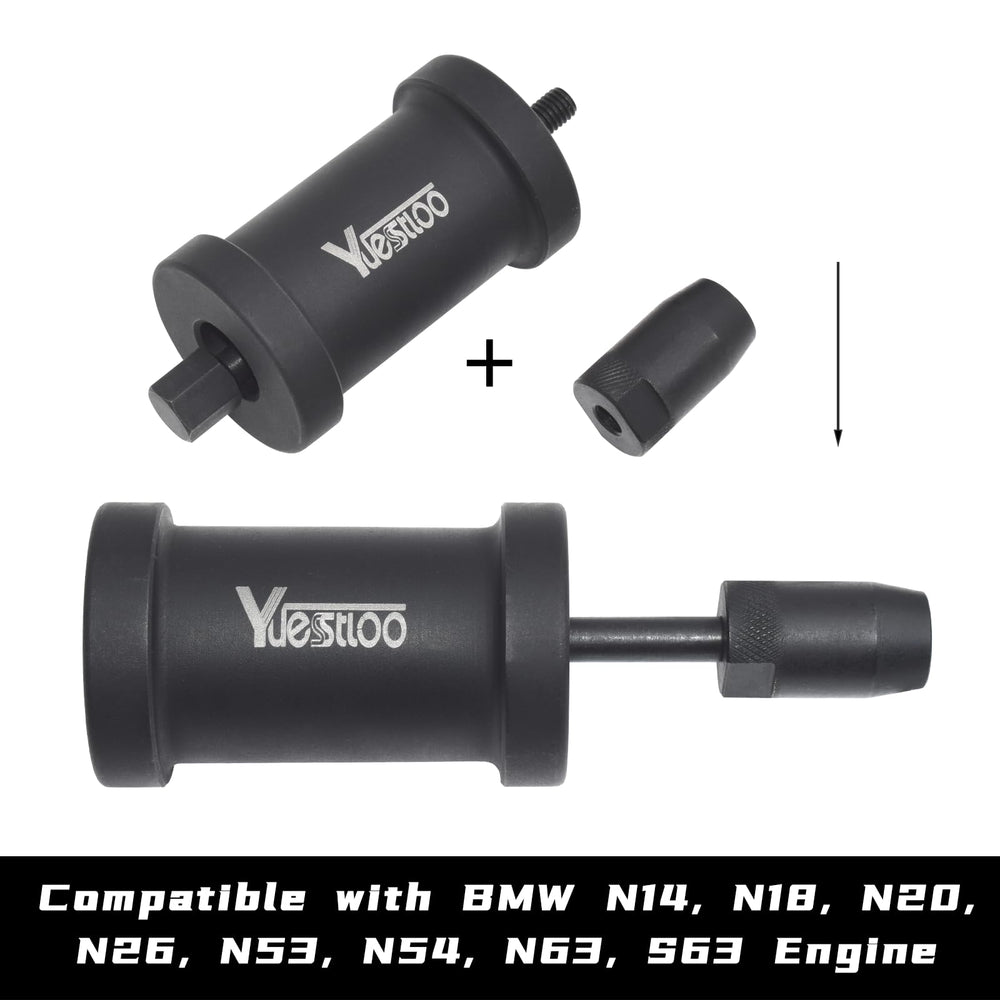 Yuesstloo three pullers arranged illustrating size options for multiple injector diameters