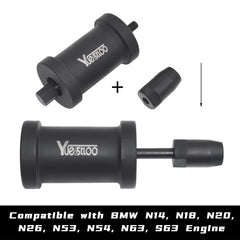 Yuesstloo three pullers arranged illustrating size options for multiple injector diameters
