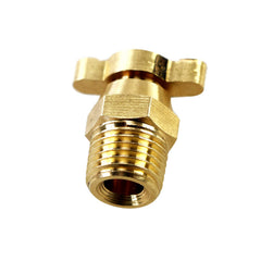 YUFUQIDA close-up of 1/4" NPT threads demonstrating precise machining and secure fit