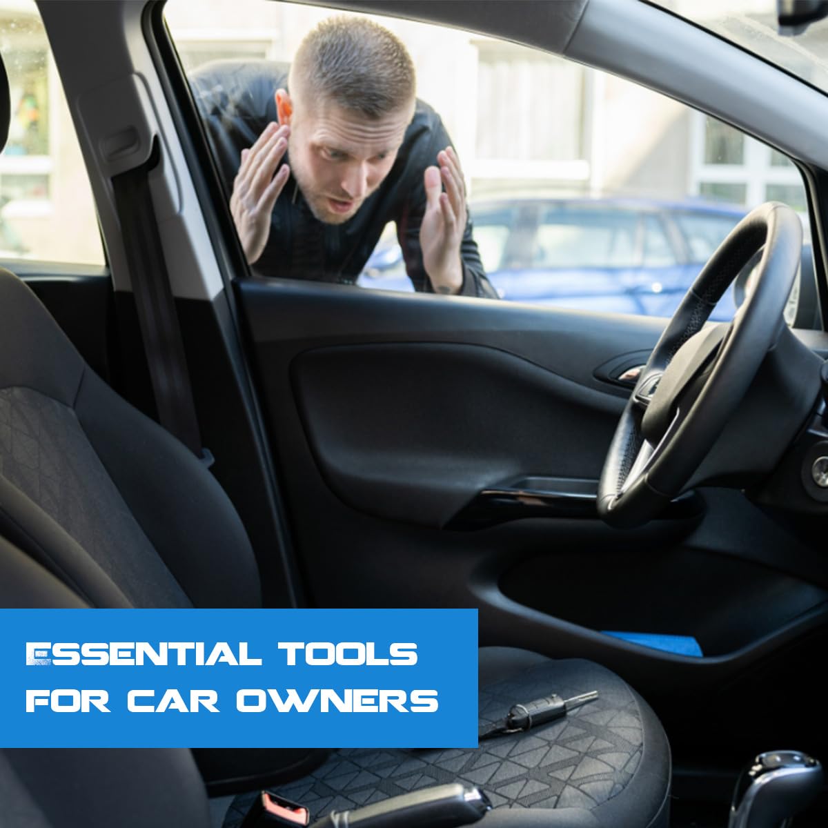 Yuheybe kit next to glovebox demonstrating compact size and convenience