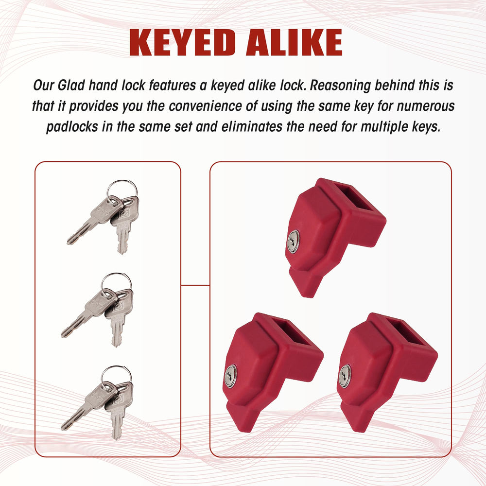 Yujanery lock installed on trailer glad hand preventing movement