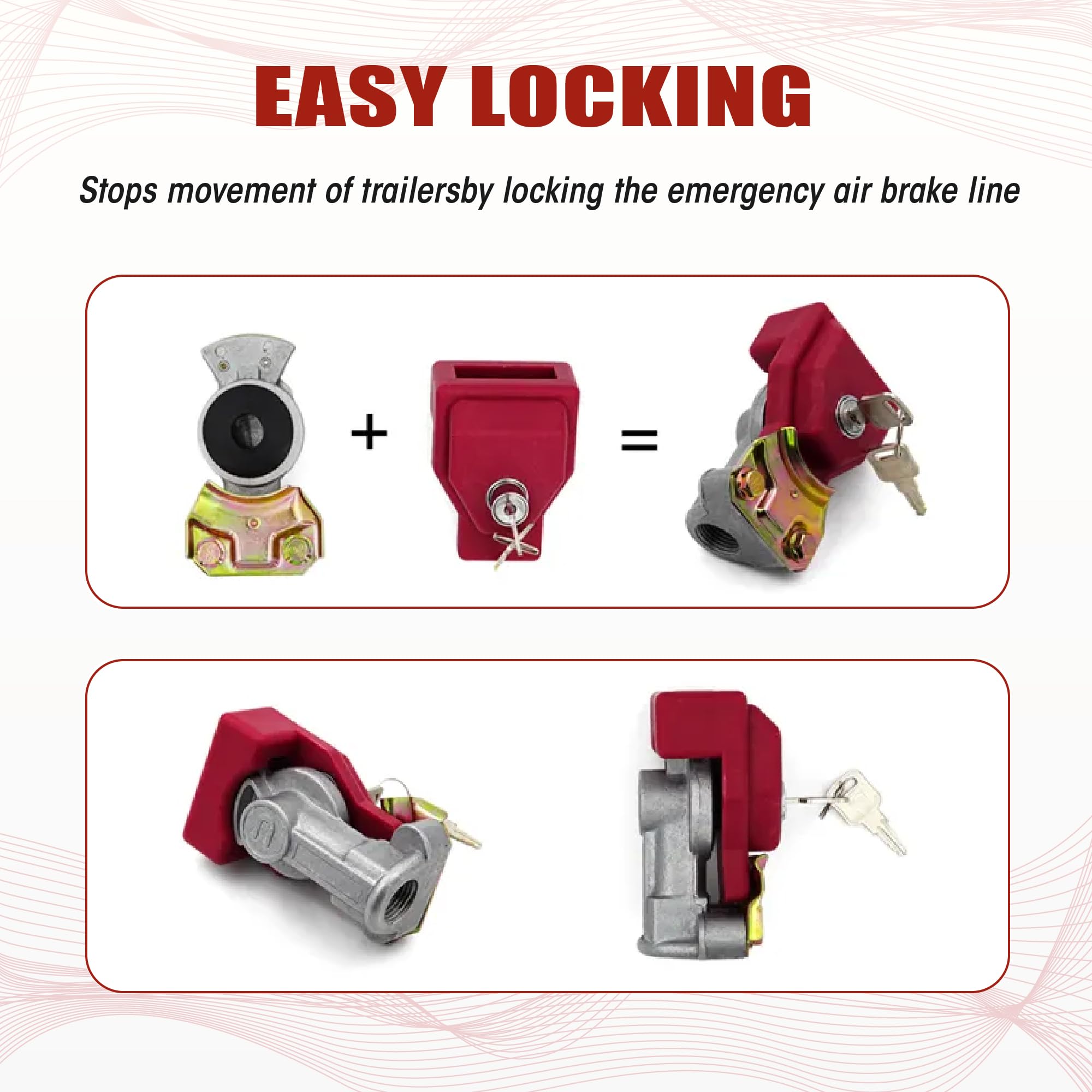 Yujanery key and lock set displayed to show keyed-alike convenience